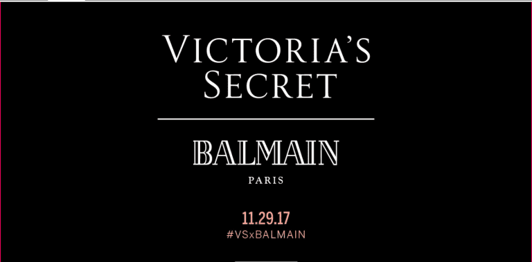 Zgodovinsko sodelovanje: Victoria's Secret x Balmain Paris