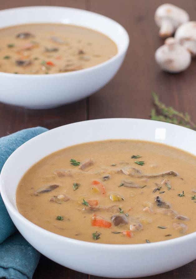 Veganski recept: Kremna gobova juha