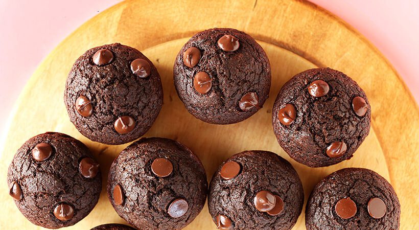 Veganski recept: Čokoladni muffini iz rdeče pese