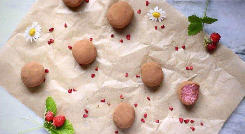 Veganski recept: Jagodno-čokoladni truffli