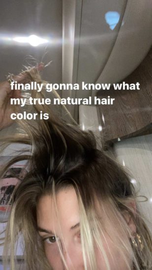 Hailey Bieber razkrila svojo naravno barvo las