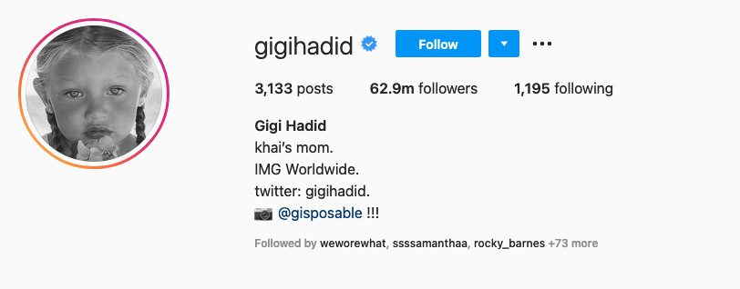 Poglej, kako je Gigi Hadid razkrila ime svoje hčerke