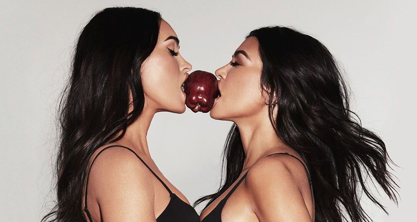 Vroče! Kourtney Kardashian in Megan Fox v novi reklami za spodnje perilo SKIMS