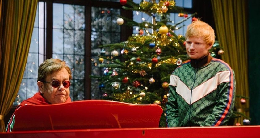 Presenečenje! Ed Sheeran in Elton John skupaj posnela božično pesem