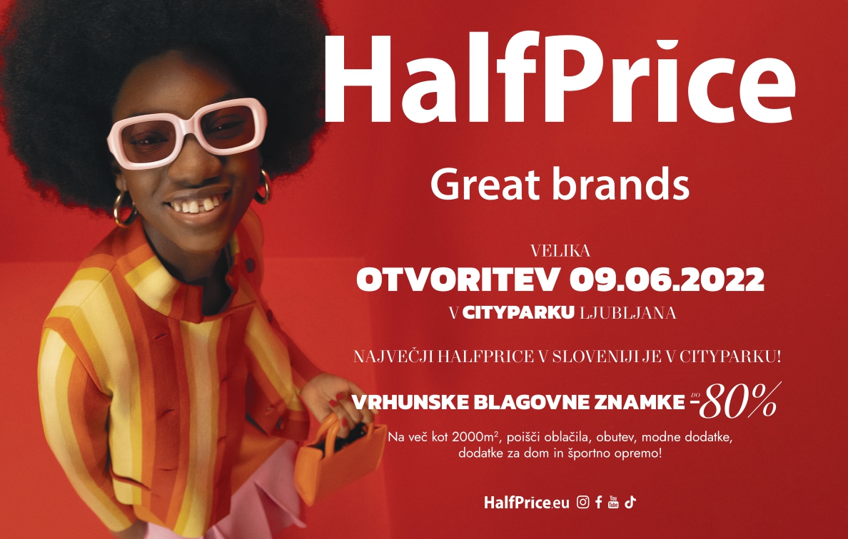 Odpira se največja HalfPrice trgovina v Sloveniji!