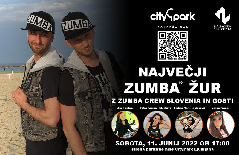 V Cityparku bo največja zumba zabava v Sloveniji