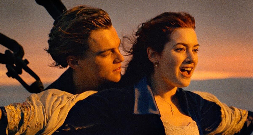 Leonardo DiCaprio, Kate Winslet v filmu Titanik - Modna.si