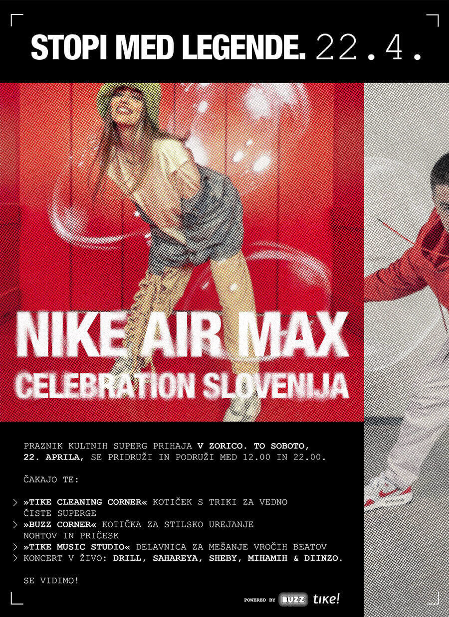 Vabilo na Nike Air Max Celebration - Modna.si