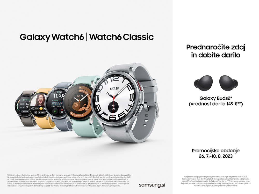 Galaxy Watch6 in Watch6 Classic - Modna.si