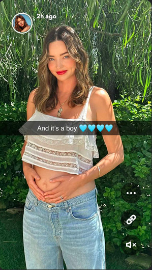Miranda Kerr sporočila, da je četrtič noseča!