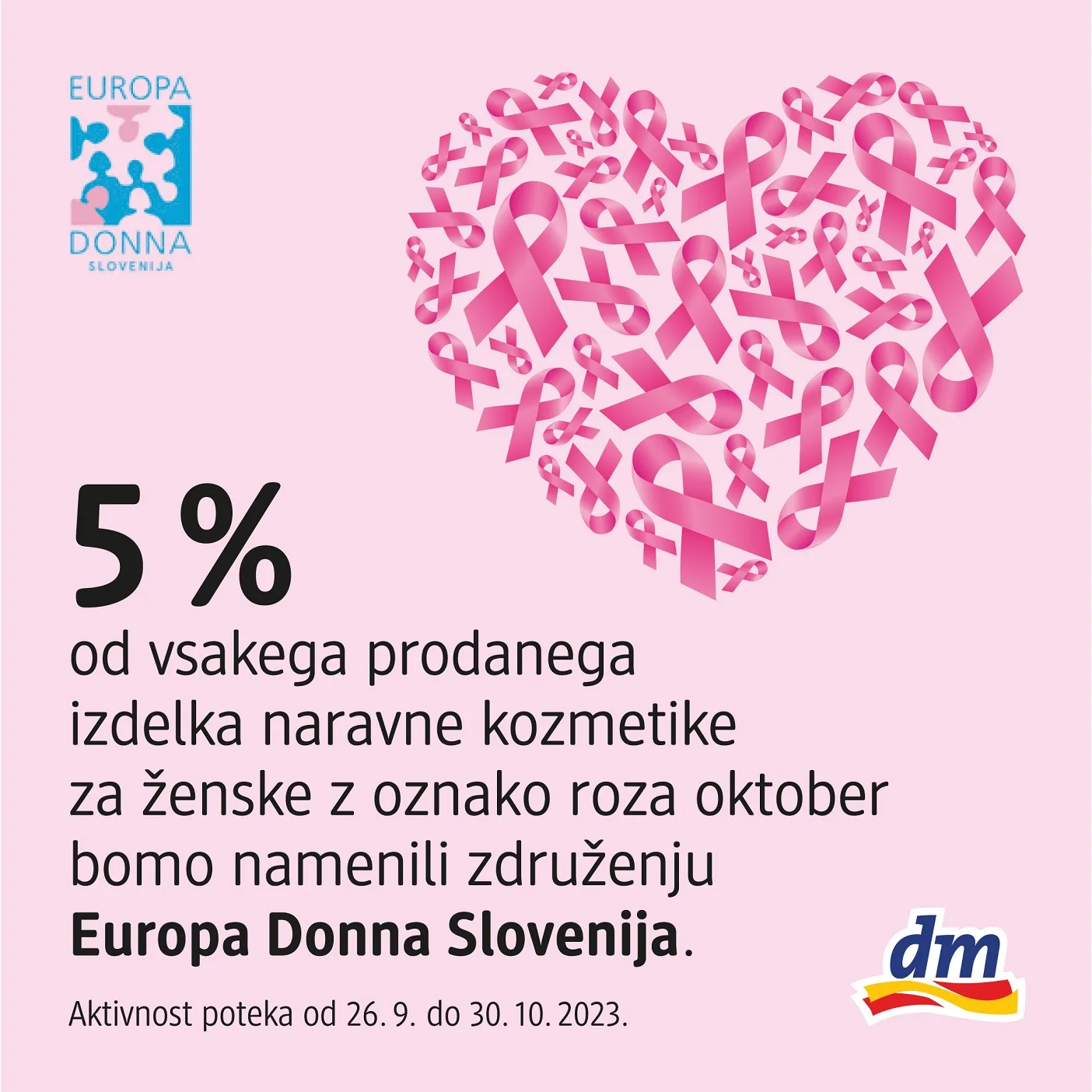 Roza oktober v dm Slovenija - Modna.si