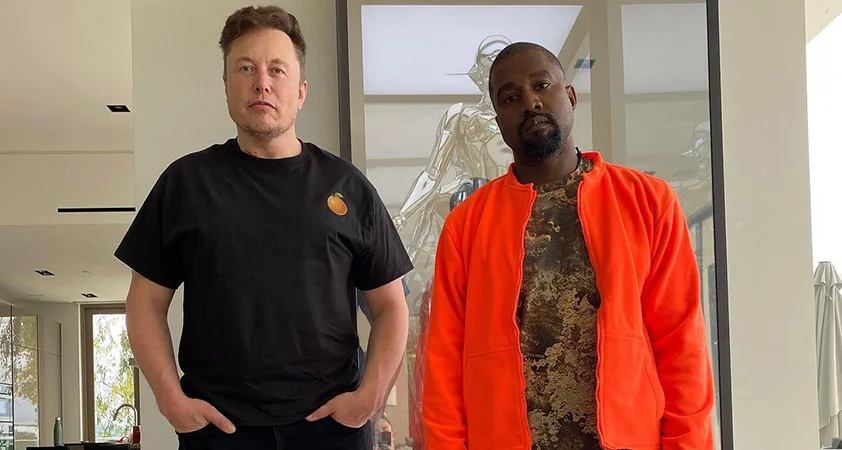 Elon Musk, Kanye West - Modna.si