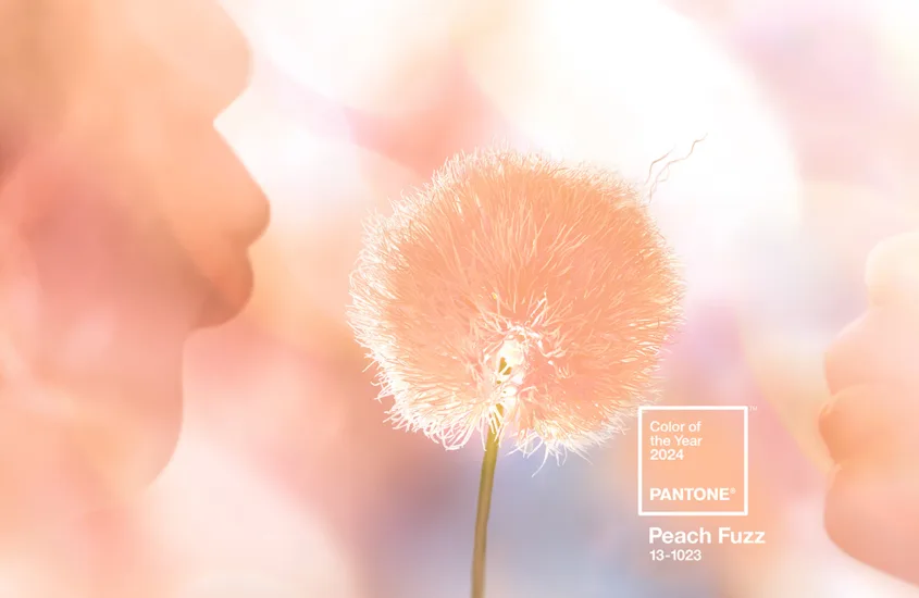 Pantone Peach Fuzz  - Modna.si