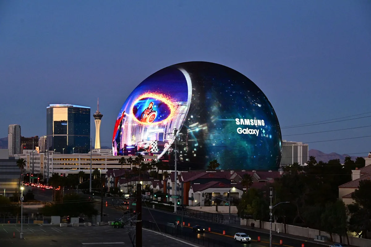Samsung na Sphere v Las Vegasu