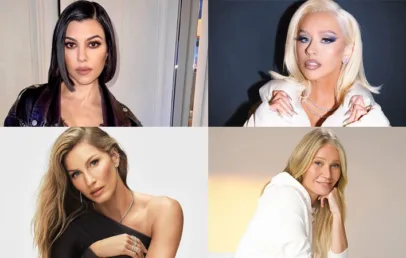 Kourtney Kardashian, Christina Aguilera, Gisele Bundchen, Gwyneth Paltrow - Modna.si