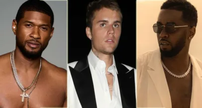 Usher, Justin Bieber, Sean Diddy Combs - Modna.si