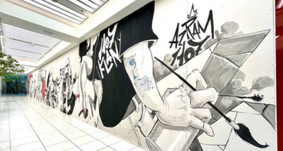 Avtor največjega murala pri nas je grafiter AZRAM - Modna.si