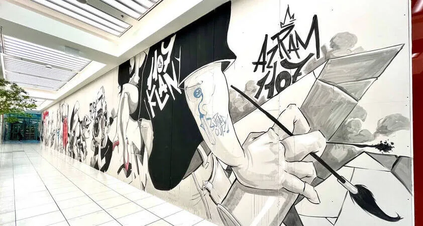 Avtor največjega murala pri nas je grafiter AZRAM - Modna.si