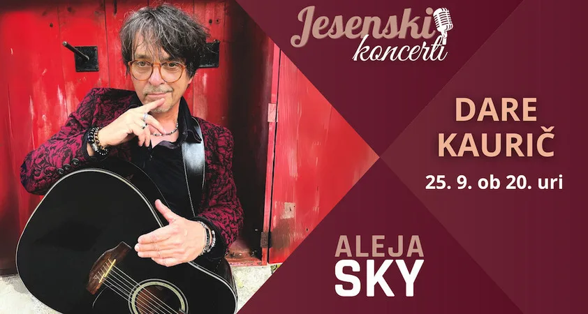 Melodije morja in sonca nad mestom - v četrtek bo na ALEJI SKY nastopil Dare Kaurič - Modna.si