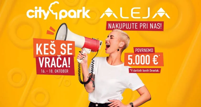 ALEJA in Citypark bosta skupaj podelila za kar 10.000 evrov DESETAKOV - Modna.si