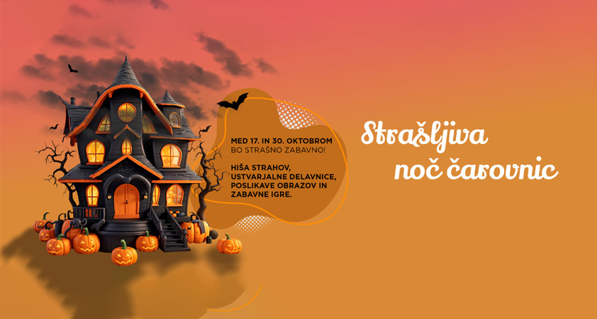 Ne zamudite Cityparkove hiše strahov in »Halloween« aktivnosti za vse generacije