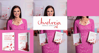 Avtorica Andreja Jernejčič s svojima novima knjigama - Modna.si