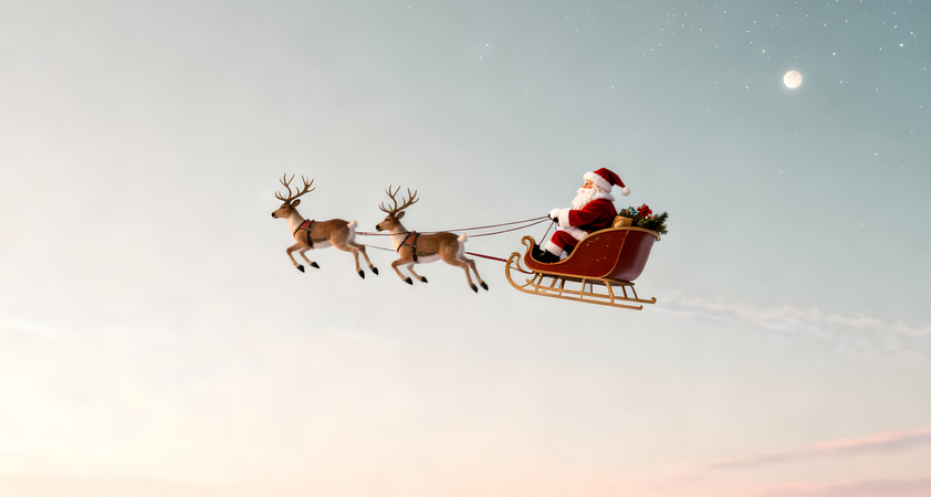 Božiček se je že odpravil na pot in lahko ga spremljate v živo!