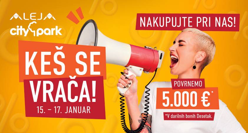 ALEJA in Citypark bosta ta konec tedna skupaj podelila za kar 10.000 evrov DESETAKOV