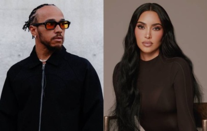 Kim Kardashian na Super Bowlu 2026 z Lewisom Hamiltonom: govorice o romanci vse glasnejše - Modna.si