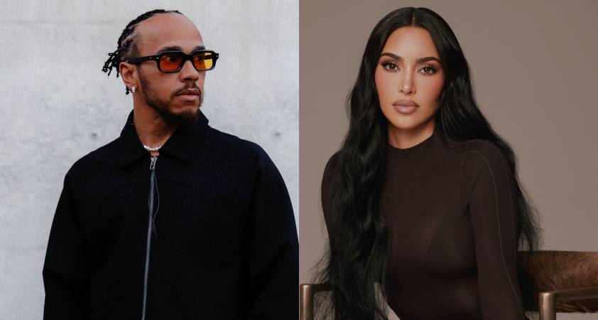 Kim Kardashian na Super Bowlu 2026 z Lewisom Hamiltonom: govorice o romanci vse glasnejše