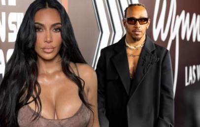 Kim Kardashian in Lewis Hamilton ujeta na plaži, kjer so letele iskrice - Modna.si