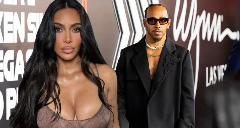 Kim Kardashian in Lewis Hamilton ujeta na plaži, kjer so letele iskrice - Modna.si