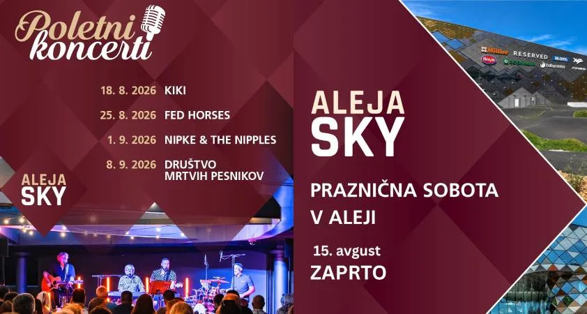 Nadaljevanje 6. sezone after-work koncertov na ALEJI SKY: Nastopila bo KIKI - Modna.si